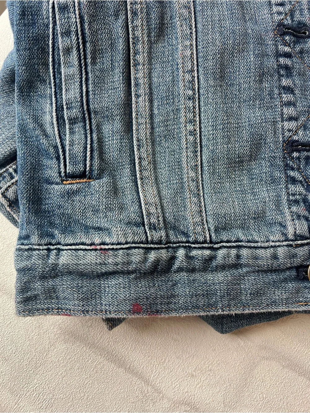 J. Crew Indigo Denim Jacket in Medium Blue Jean